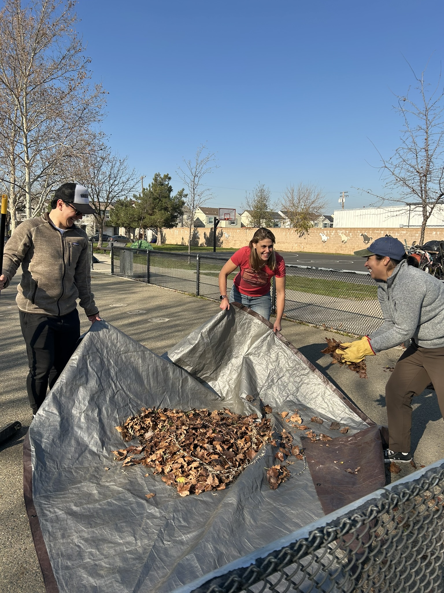 Asm. Krell and team cleaning up Winner's Circle Park