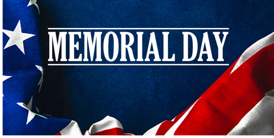 Memorial Day US Flag Graphic
