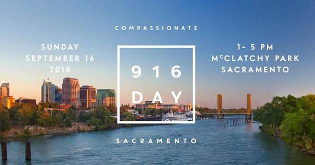Compassionate Sacramento Launch/916 Day Graphic