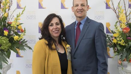 Assemblymember McCarty and AD 07 Woman of the Year, Peggy Delgado Fava